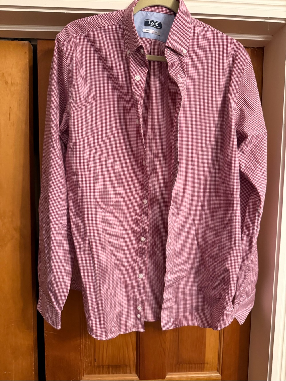 IZOD Men's Check Button-Down Shirt